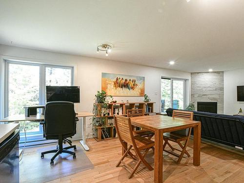 Dining room - 337  - 339 Rue Martinet, Sainte-Adèle, QC - Indoor With Fireplace