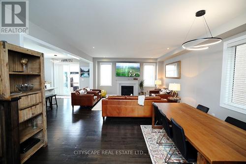 28 Celano Drive, Hamilton, ON - Indoor Photo Showing Living Room With Fireplace