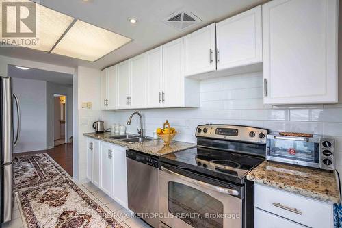 1213 - 5 Greystone Walk Drive, Toronto, ON - Indoor Photo Showing Kitchen With Stainless Steel Kitchen With Double Sink With Upgraded Kitchen