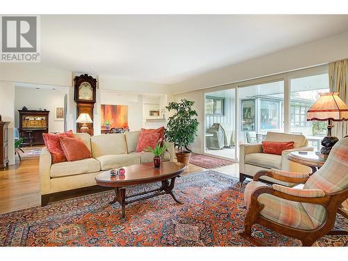 2021 Abbott Street, Kelowna, BC - Indoor Photo Showing Living Room With Fireplace