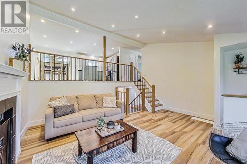 206 Burns Circle, Barrie, ON - Indoor Photo Showing Living Room With Fireplace