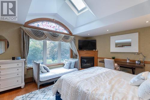 2221 Greenhurst Avenue, Mississauga, ON - Indoor Photo Showing Bedroom With Fireplace