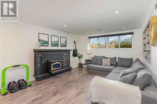 26 Breadner Drive, Toronto, ON - Indoor Photo Showing Living Room With Fireplace