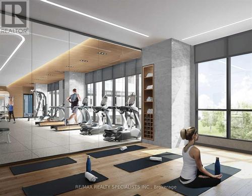 3006 - 70 Annie Craig Drive, Toronto, ON - Indoor Photo Showing Gym Room