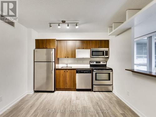 214 - 57 East Liberty Street, Toronto, ON - Indoor Photo Showing Kitchen With Stainless Steel Kitchen