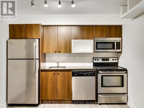 214 - 57 East Liberty Street, Toronto, ON - Indoor Photo Showing Kitchen With Stainless Steel Kitchen