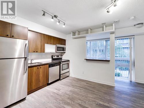 214 - 57 East Liberty Street, Toronto, ON - Indoor Photo Showing Kitchen With Stainless Steel Kitchen