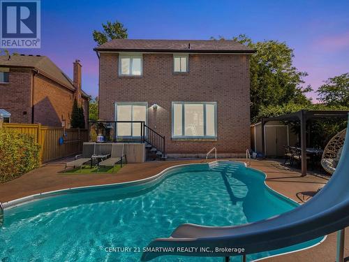 195 Romain Crescent, Oakville, ON - Outdoor With In Ground Pool With Deck Patio Veranda With Exterior