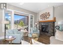 4000 Trails Place Unit# 141, Peachland, BC  - Indoor Photo Showing Living Room With Fireplace 