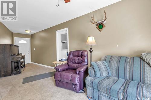 110 Elgin Street, Viscount, SK - Indoor Photo Showing Other Room With Fireplace