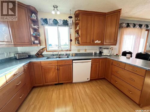 620 Griffin Street, Maple Creek, SK - Indoor Photo Showing Kitchen With Double Sink