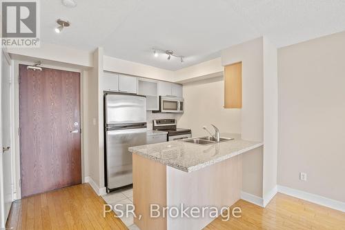 1105 - 16 Harrison Garden Boulevard, Toronto, ON - Indoor Photo Showing Kitchen With Stainless Steel Kitchen With Double Sink