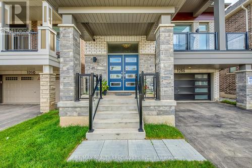 1286 Muskoka Heights, Milton, ON - Outdoor With Balcony With Facade