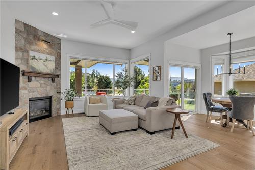 2562 Tuscany Drive, West Kelowna, BC - Indoor Photo Showing Living Room With Fireplace