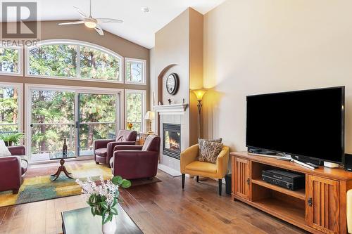 4117 Gallaghers Boulevard S, Kelowna, BC - Indoor Photo Showing Living Room With Fireplace