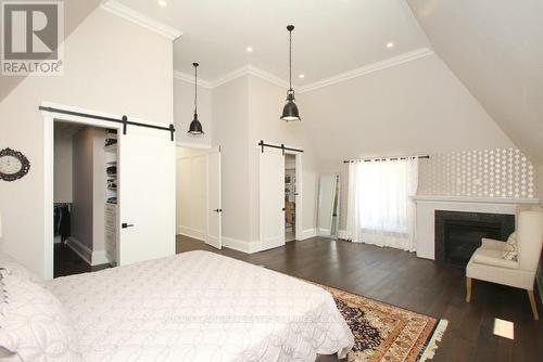 375 Arden Crescent, Burlington, ON - Indoor Photo Showing Bedroom With Fireplace