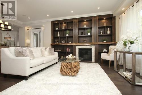 375 Arden Crescent, Burlington, ON - Indoor Photo Showing Living Room With Fireplace