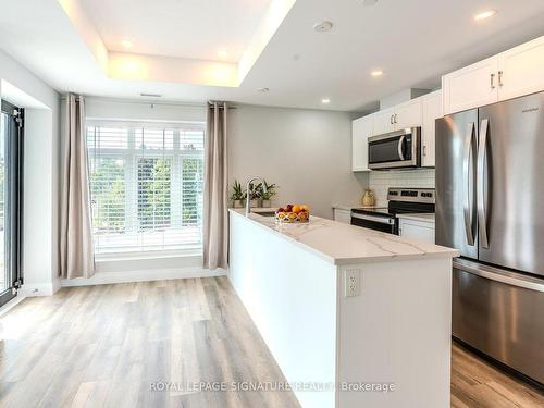 301-153 Wilson St W, Hamilton, ON - Indoor Photo Showing Kitchen With Stainless Steel Kitchen With Upgraded Kitchen