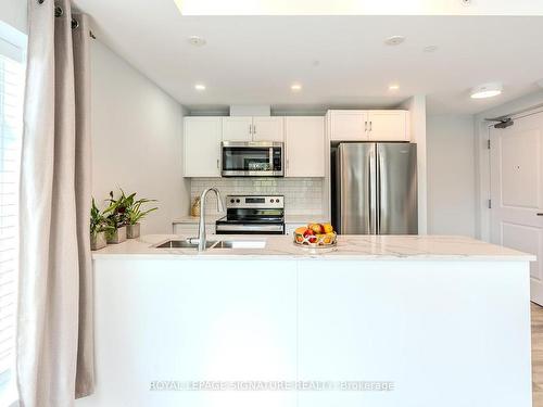 301-153 Wilson St W, Hamilton, ON - Indoor Photo Showing Kitchen With Stainless Steel Kitchen With Double Sink