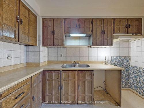 6 Farm Green Way, Toronto, ON - Indoor Photo Showing Kitchen With Double Sink