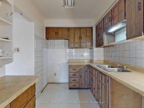 6 Farm Green Way, Toronto, ON - Indoor Photo Showing Kitchen With Double Sink