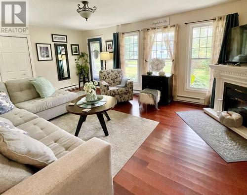 7 Random Crescent, Clarenville, NL - Indoor Photo Showing Living Room With Fireplace