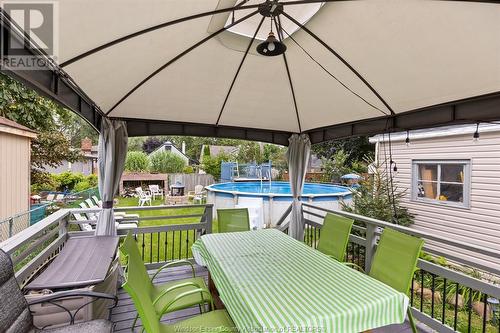 956 Homedale, Windsor, ON - Outdoor With Above Ground Pool With Deck Patio Veranda With Exterior