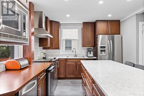 956 Homedale, Windsor, ON - Indoor Photo Showing Kitchen With Double Sink