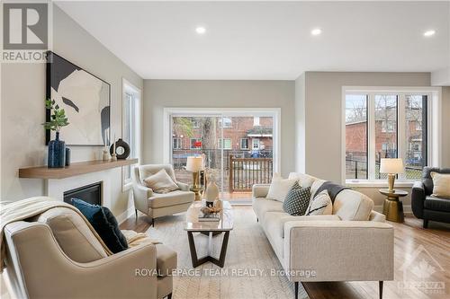 162 Prince Albert Street, Ottawa, ON - Indoor Photo Showing Living Room With Fireplace