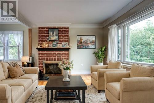 349 David Street, Sudbury, ON - Indoor Photo Showing Living Room With Fireplace