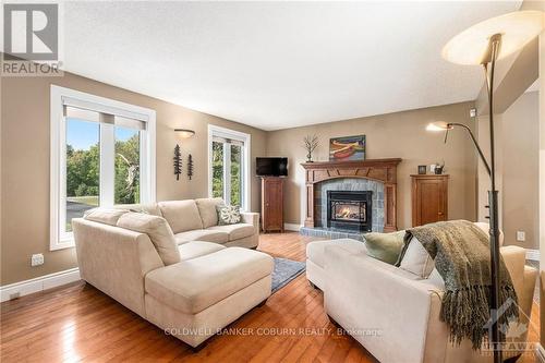 12390 Ormond Road, North Dundas, ON - Indoor Photo Showing Living Room With Fireplace