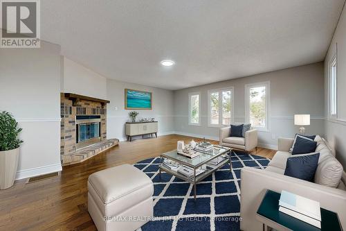 125 Hollingham Road, Markham, ON - Indoor Photo Showing Living Room With Fireplace