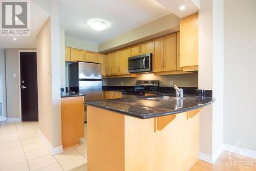 314 Central Park Drive Unit#811, Ottawa, ON - Indoor Photo Showing Kitchen With Double Sink