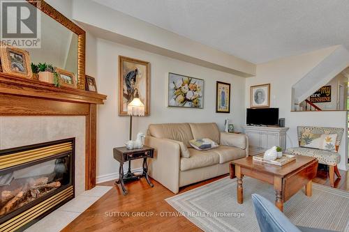 5533 Doctor Leach Drive, Ottawa, ON - Indoor Photo Showing Living Room With Fireplace