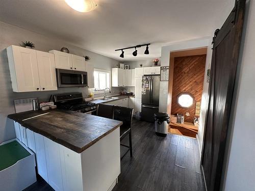 1033 Alberta Street, Thunder Bay, ON - Indoor Photo Showing Kitchen With Double Sink