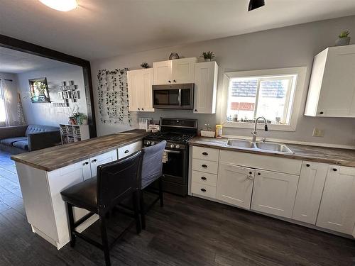 1033 Alberta Street, Thunder Bay, ON - Indoor Photo Showing Kitchen With Double Sink