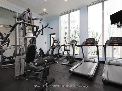 212-7 Lorraine Dr, Toronto, ON - Indoor Photo Showing Gym Room