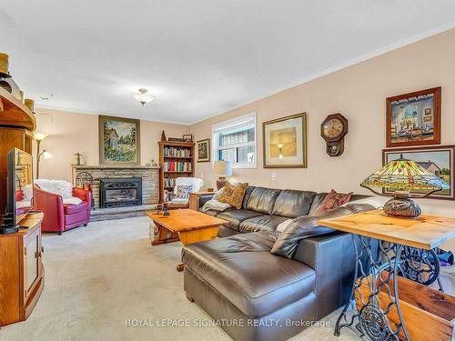 6 Creekwood Dr, Toronto, ON - Indoor Photo Showing Living Room With Fireplace