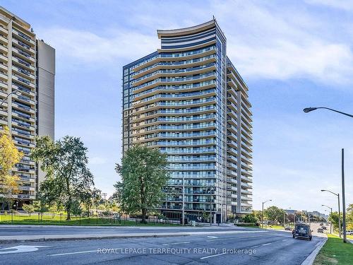 910-1461 Lawrence Ave, Toronto, ON - Outdoor With Balcony With Facade