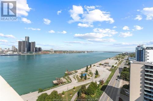 75 Riverside Drive East Unit# 901, Windsor, ON - Outdoor With Body Of Water With View