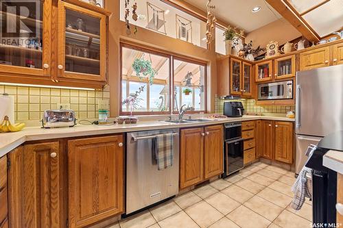 Ripplinger Acreage, Lumsden Rm No. 189, SK - Indoor Photo Showing Kitchen With Double Sink