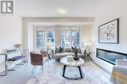 19 Coppini Lane, Ajax, ON - Indoor Photo Showing Living Room With Fireplace