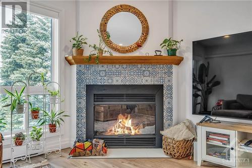 184 Briston Private, Ottawa, ON - Indoor Photo Showing Living Room With Fireplace