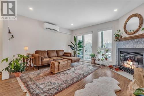 184 Briston Private, Ottawa, ON - Indoor Photo Showing Living Room With Fireplace