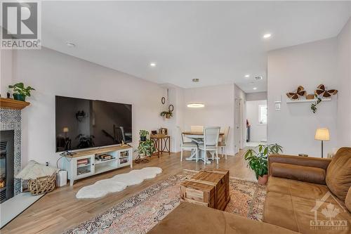 184 Briston Private, Ottawa, ON - Indoor Photo Showing Living Room With Fireplace