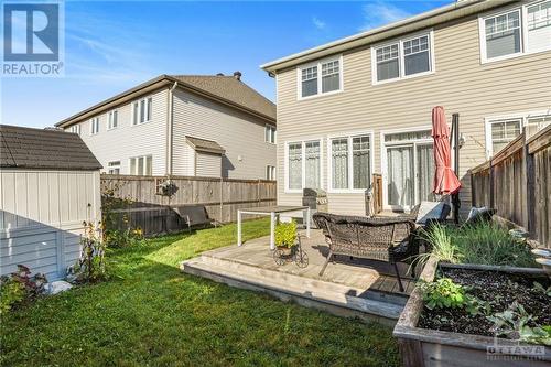 Rear yard - 715 Hazelnut Crescent, Ottawa, ON - Outdoor With Deck Patio Veranda With Exterior