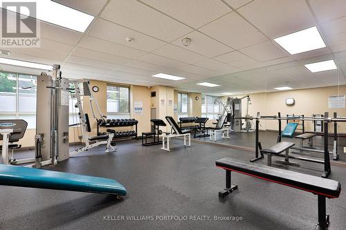 1205 - 1485 Lakeshore Road E, Mississauga, ON - Indoor Photo Showing Gym Room