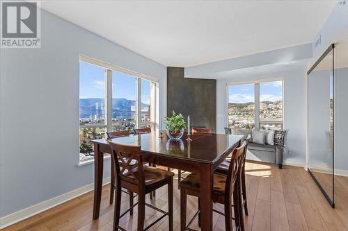 1160 Bernard Avenue Unit# 1209, Kelowna, BC - Indoor Photo Showing Dining Room