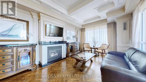 1406 - 2287 Lake Shore Boulevard W, Toronto, ON - Indoor Photo Showing Living Room With Fireplace