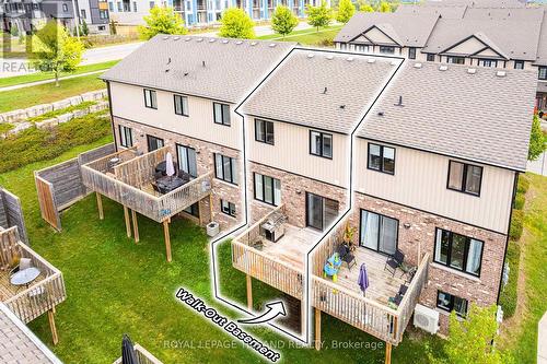 This is a rare WALK-OUT townhome! - 48 - 2235 Blackwater Road, London, ON - Outdoor With Deck Patio Veranda